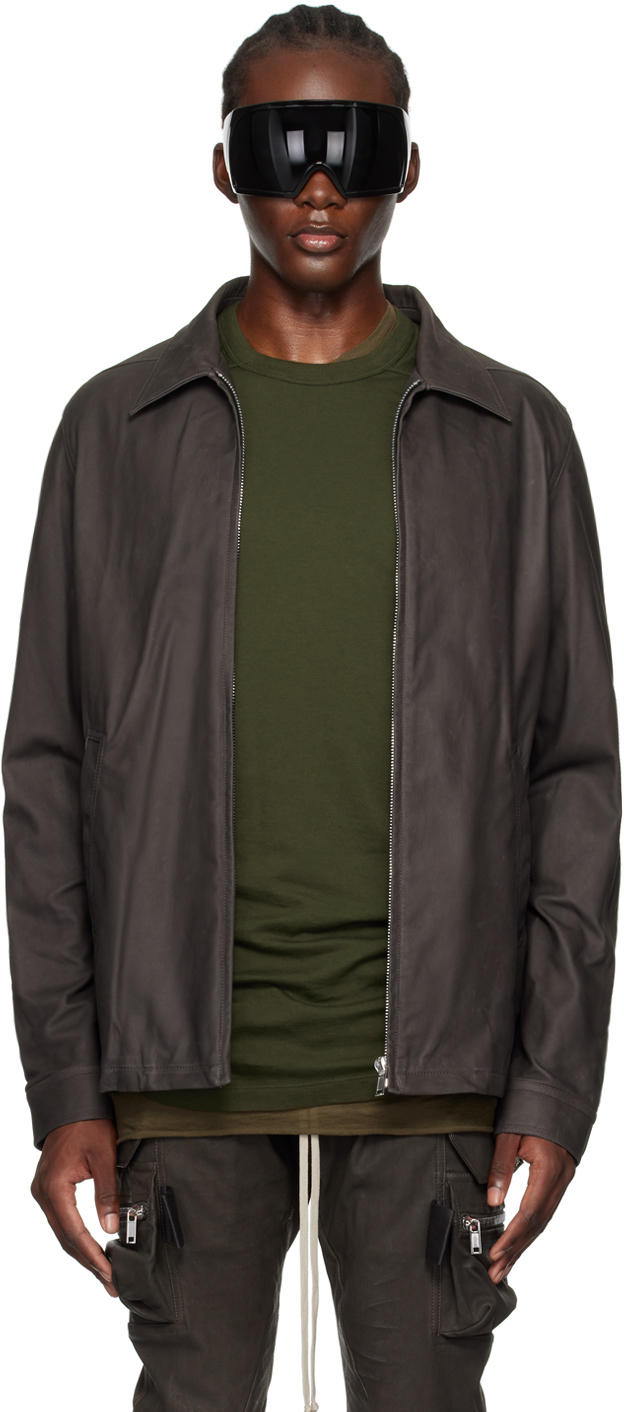 Gray Porterville Brad Leather Jacket