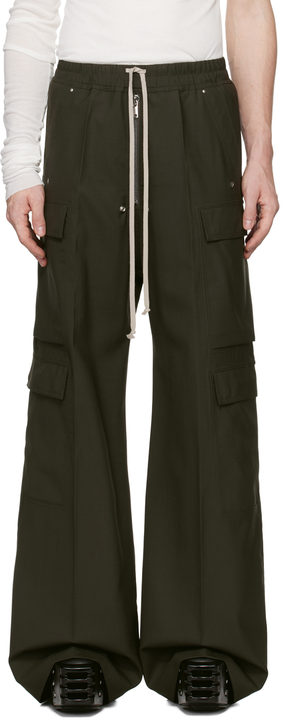 Rick Owens Green Porterville Cargobelas Cargo Pants In 75 Forest