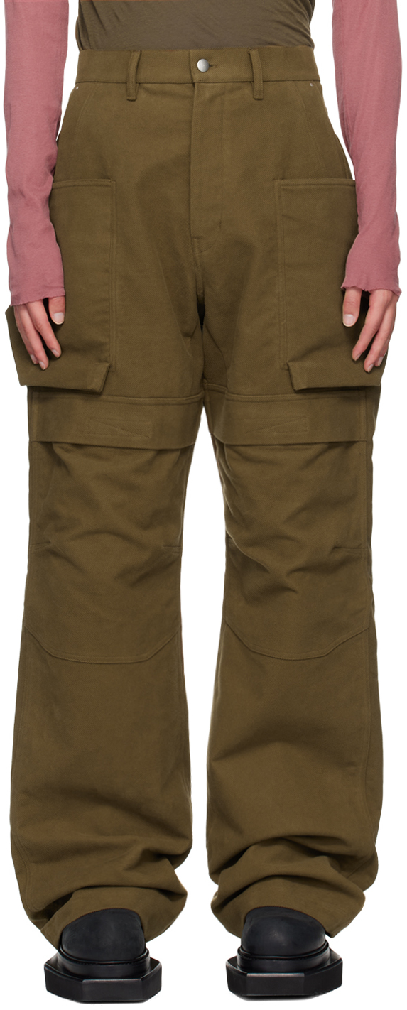 Shop Rick Owens Brown Porterville Stefan Cargo Pants In 35 Bean