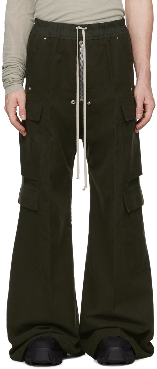 Rick Owens Green Porterville Cargobelas Cargo Pants In 75 Forest