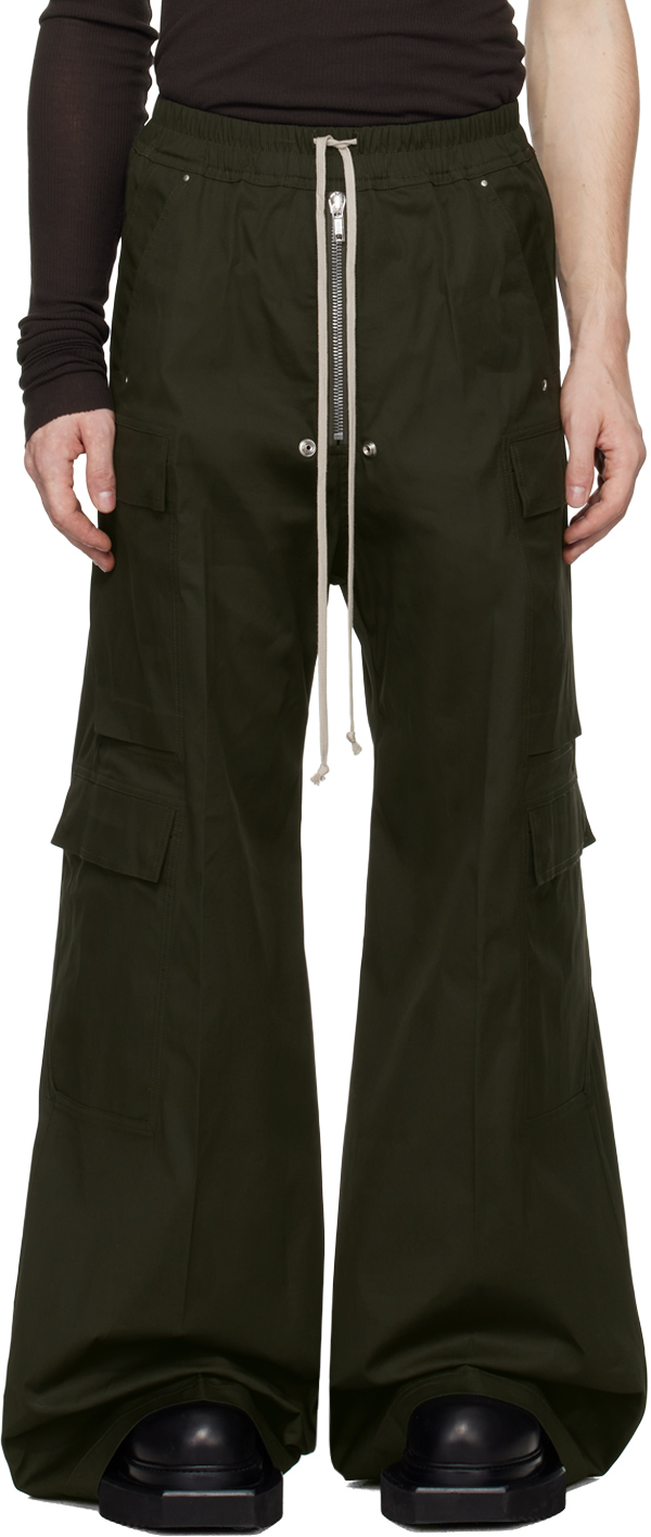 Rick Owens Green Porterville Cargobelas Cargo Pants In 75 Forest