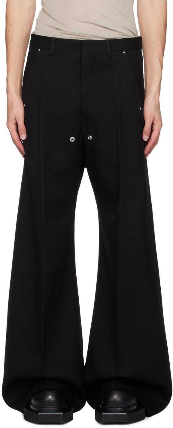 Shop Rick Owens Black Tailored Bela Trousers In 09 Black