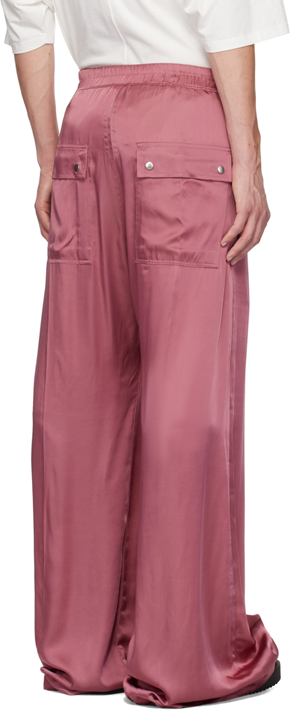 Rick Owens Pink Porterville Wide Bela Trousers In 23 Thulian
