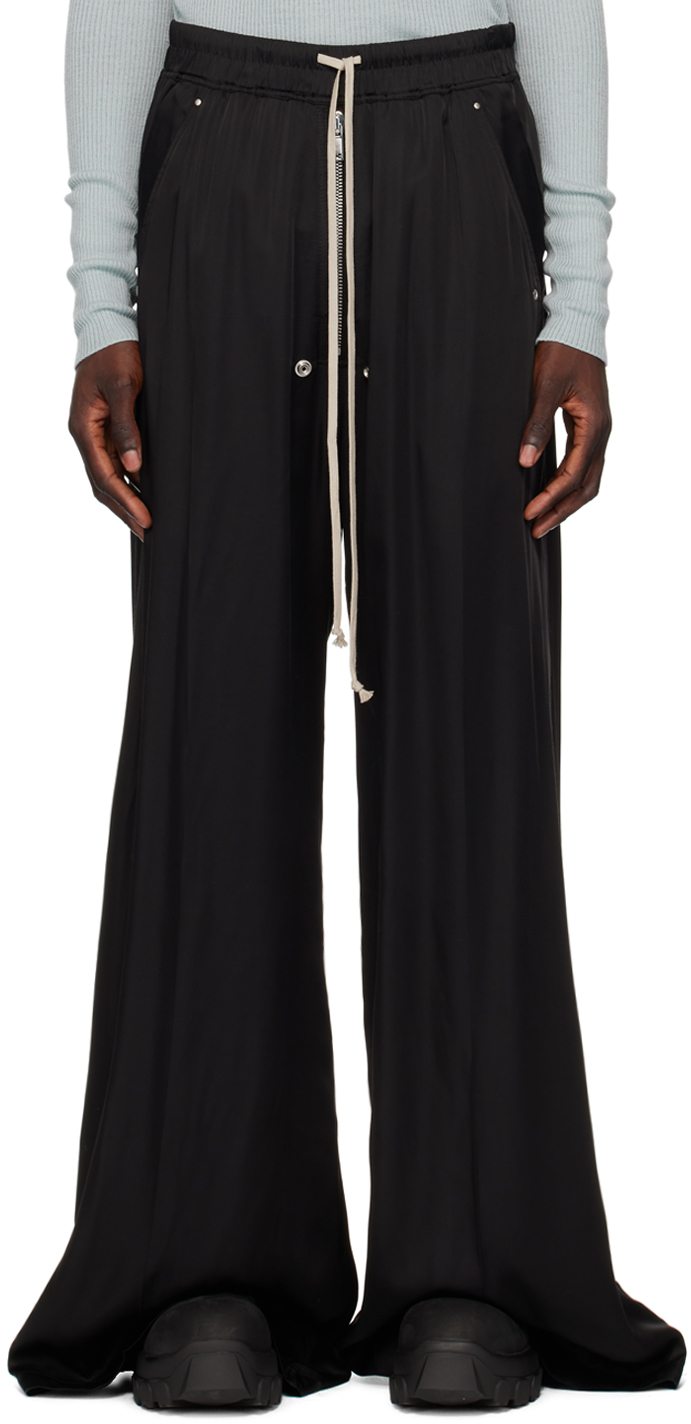 Rick Owens Black Porterville Bela Trousers In 09 Black