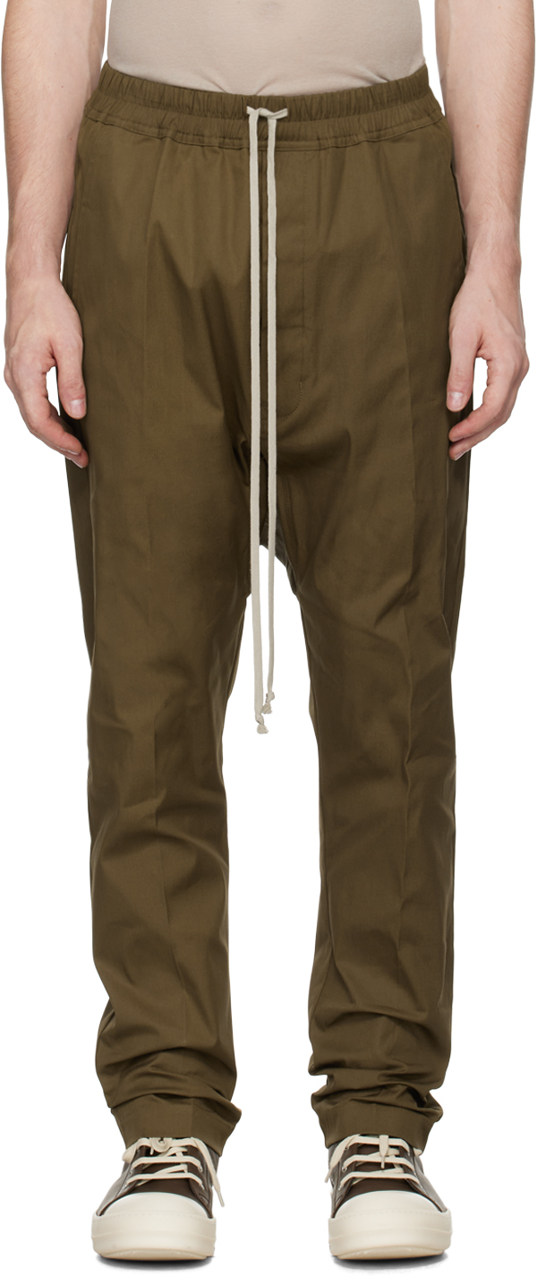 【RICK OWENS】 Porterville Bolan Banana トラウザーズ Black Porterville Bolan Banana Trousers by Rick Owens
