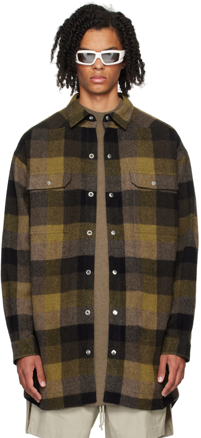 Tan & Black Porterville Oversized Shirt