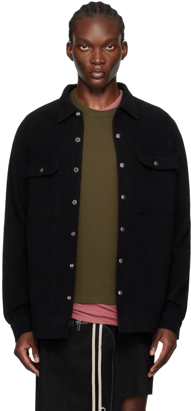 Rick Owens: Black Porterville Outershirt Jacket | SSENSE