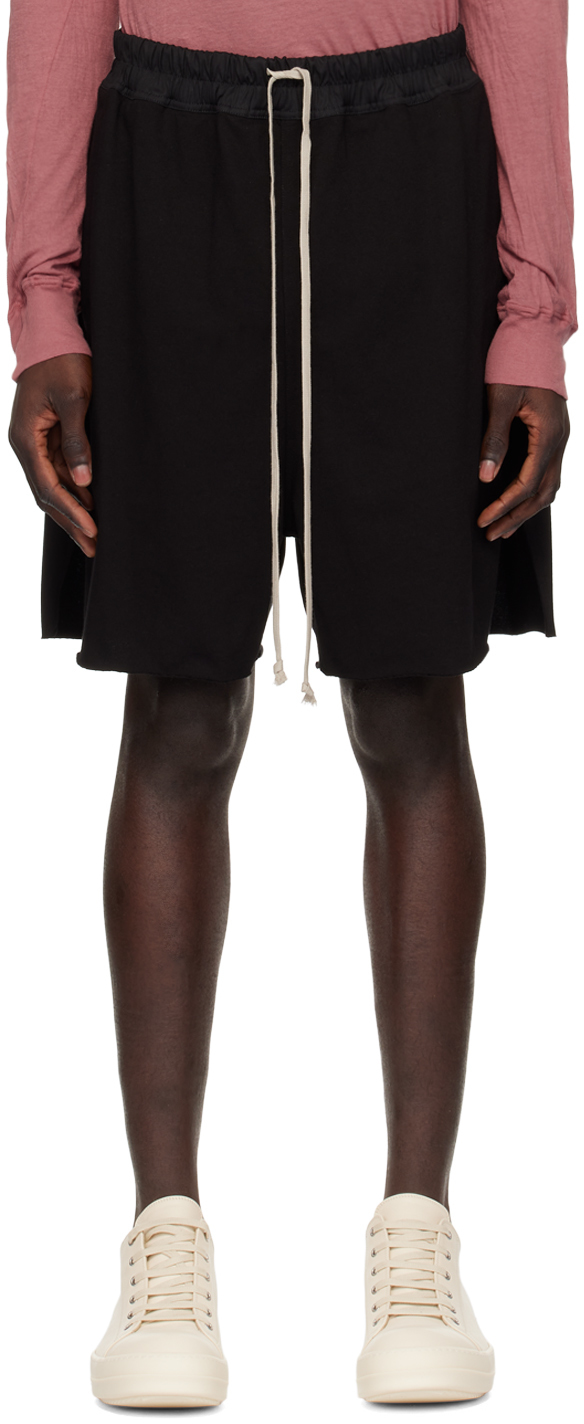 Rick Owens Pronged Boxer Shorts In Black