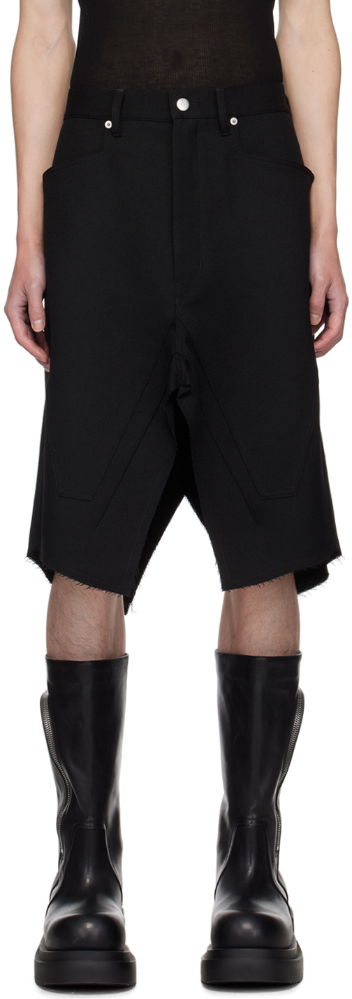 Shop Rick Owens Black Porterville Slivered Skirt In 09 Black