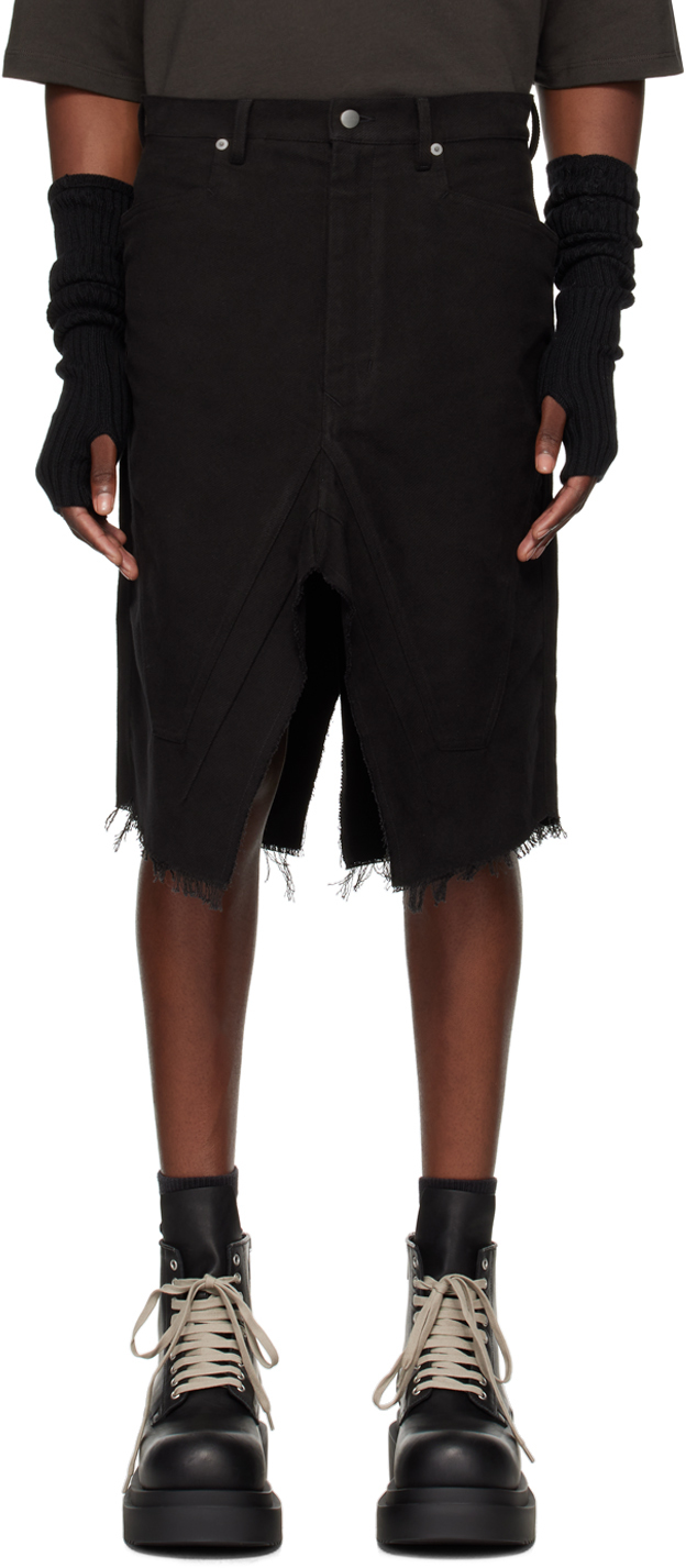 RICK OWENS Slivered スカート フロントスリット ひざ丈 Rick Owens DRKSHDW Silvered スカート | ブラウン | FARFETCH JP