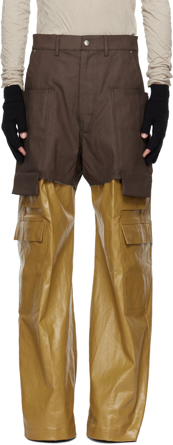 Shop Rick Owens Khaki Porterville Stefan Cargo Shorts In 35 Bean