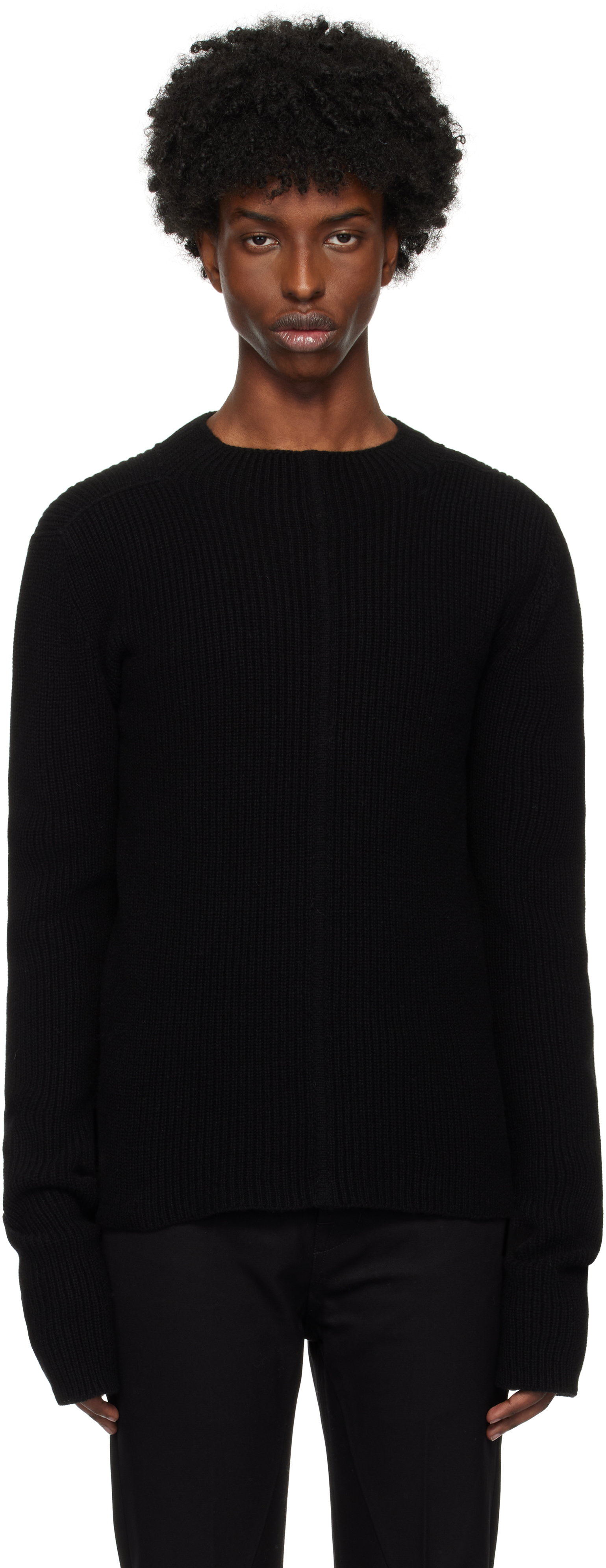 Shop Rick Owens Black Porterville Headon Sweater In 09 Black