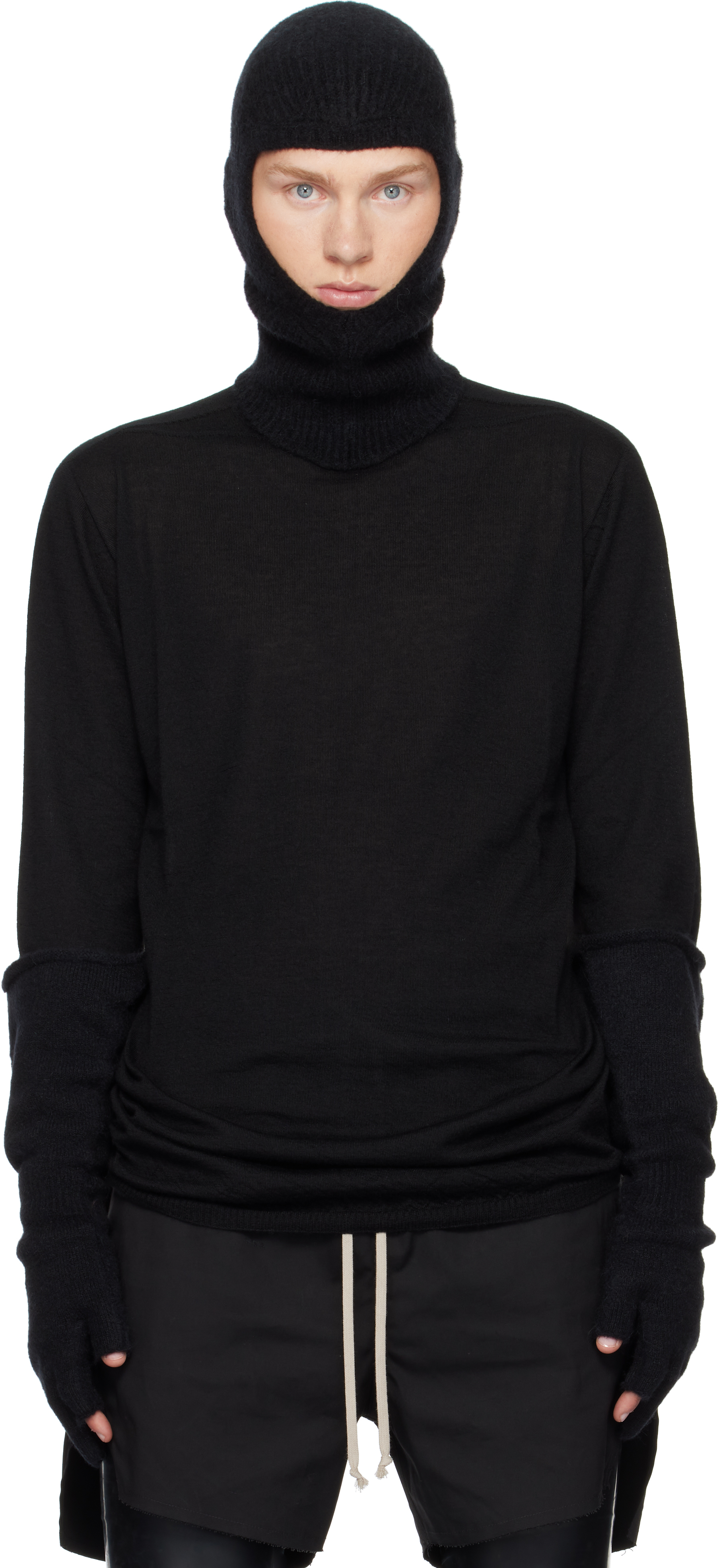 Black Porterville Oversized Turtleneck