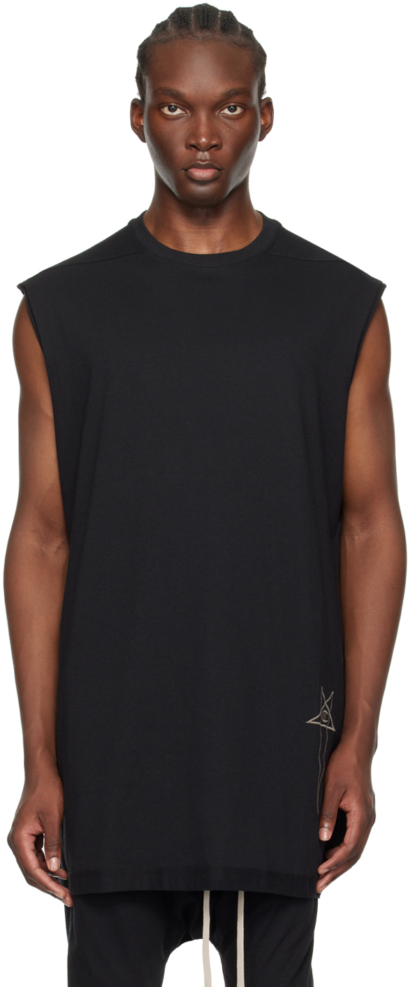 Shop Rick Owens Black Champion Edition Tarp T-shirt In 09 Black