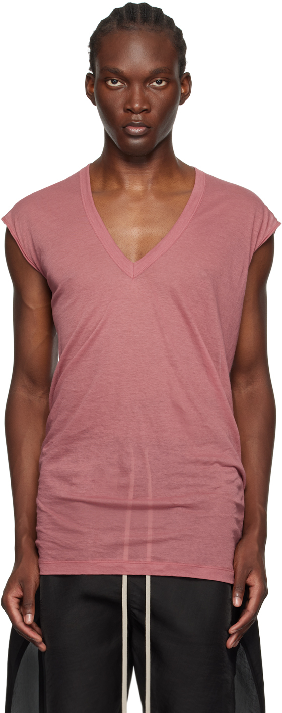 Pink Porterville Deep V T-Shirt