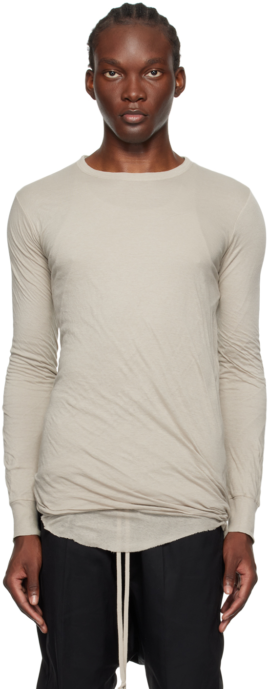 【Rick Owens】オフホワイト Porterville Double 長袖Tシャツ 242232M213064_1.jpg