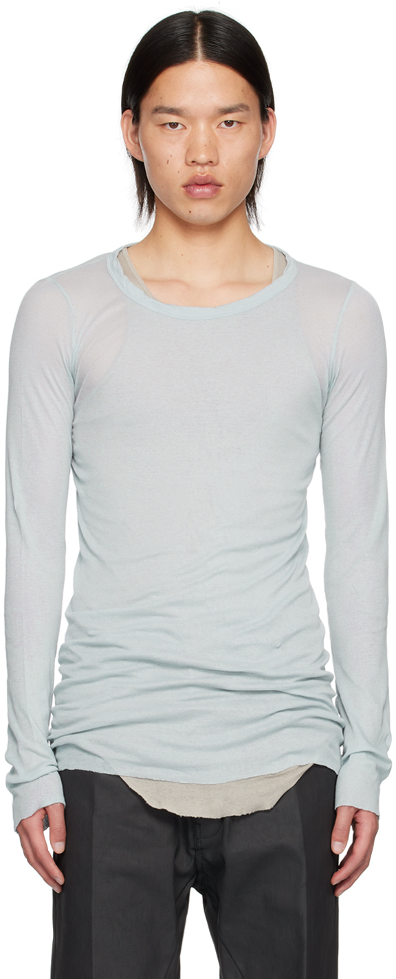 【関税・送料込】RICK OWENS Porterville リブ 長袖 Tシャツ 関税・送料込】RICK OWENS Porterville Basic リブ長袖Tシャツ