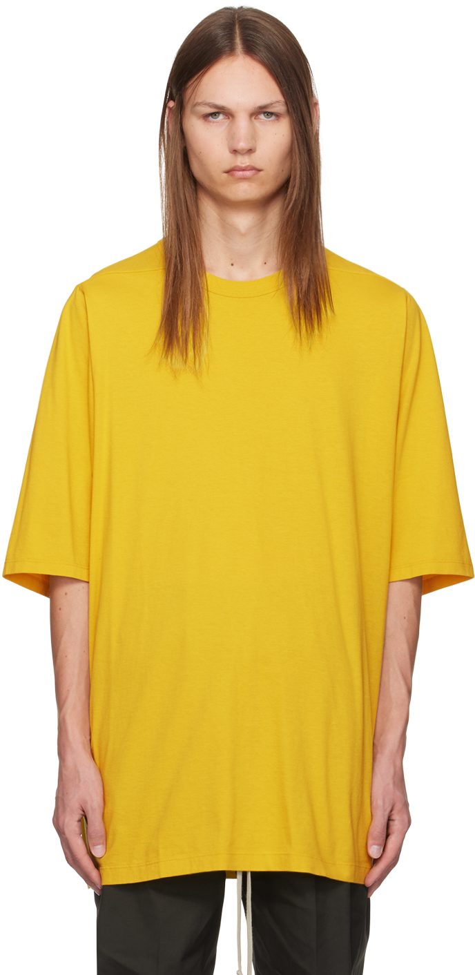 【関税込み】Rick Owens イエロー Porterville Jumbo Tシャツ Rick Owensのイエロー Porterville Jumbo Tシャツがセール中