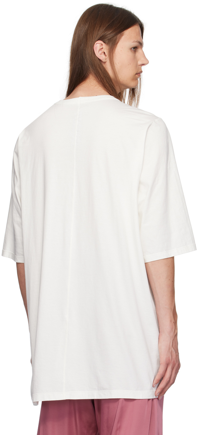 Rick Owens Off-white Porterville Classic Jumbo T-shirt In 11 Milk