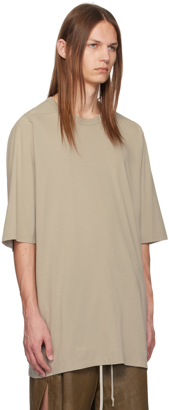 Rick Owens Off-white Porterville Classic Jumbo T-shirt In 08 Pearl