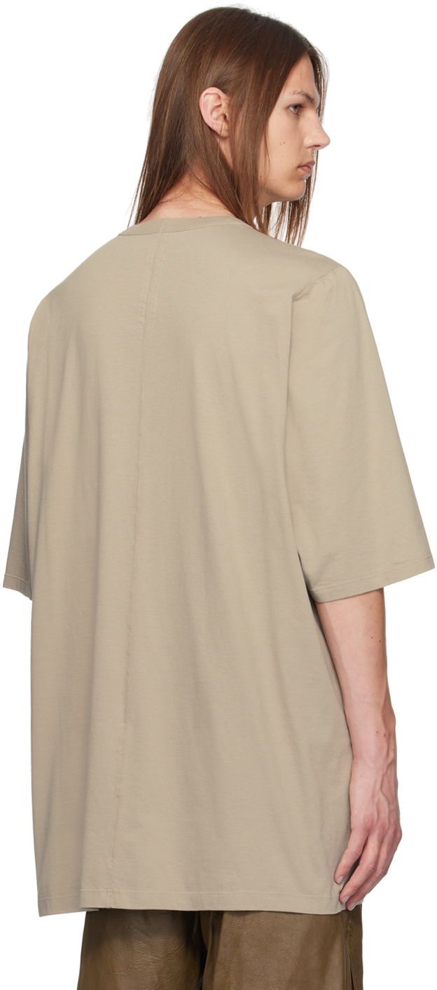 Rick Owens Off-white Porterville Classic Jumbo T-shirt In 08 Pearl