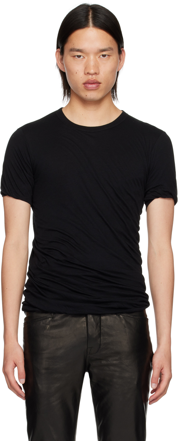 【関税込み】Rick Owens ブラック Porterville Double Tシャツ Rick Owensのブラック Porterville Double Tシャツがセール中