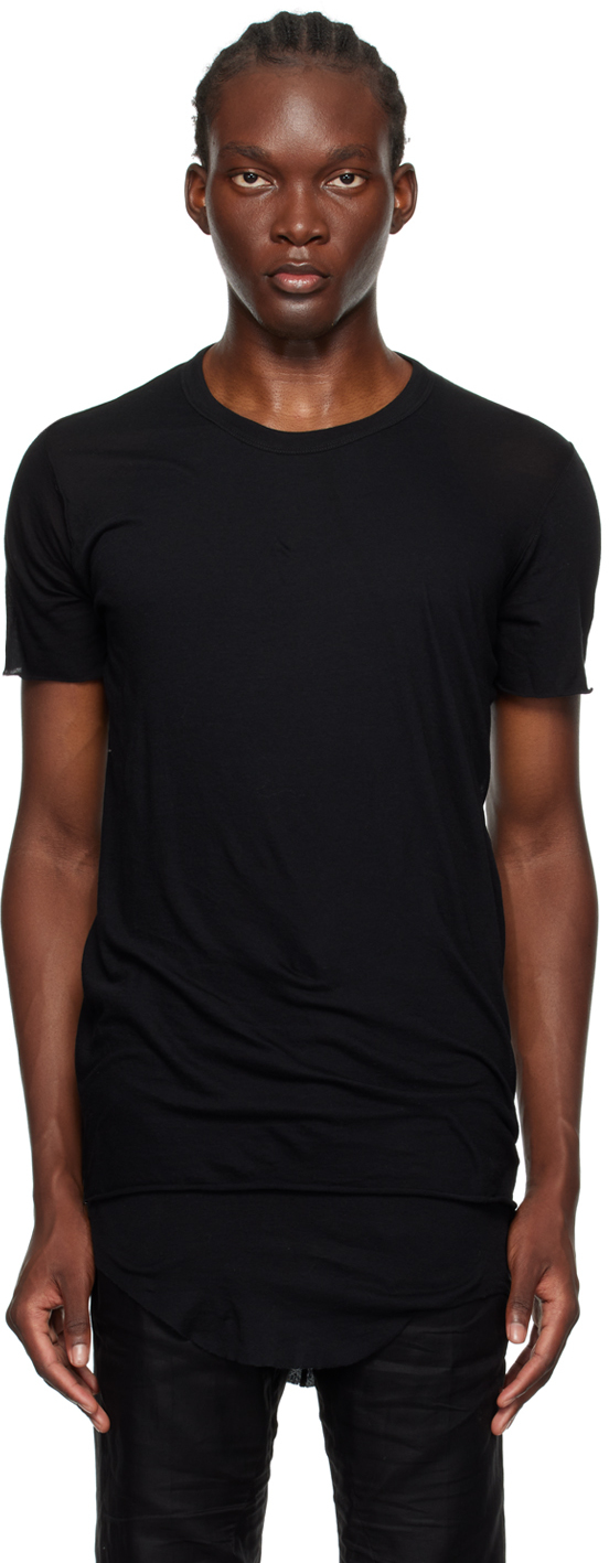 Black Porterville Basic T-Shirt by Rick Owens on Sale