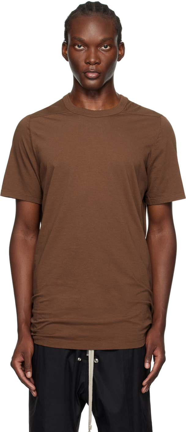 【関税込み】Rick Owens ブラウン Porterville Level Tシャツ Rick Owensのブラウン Porterville Level Tシャツがセール中