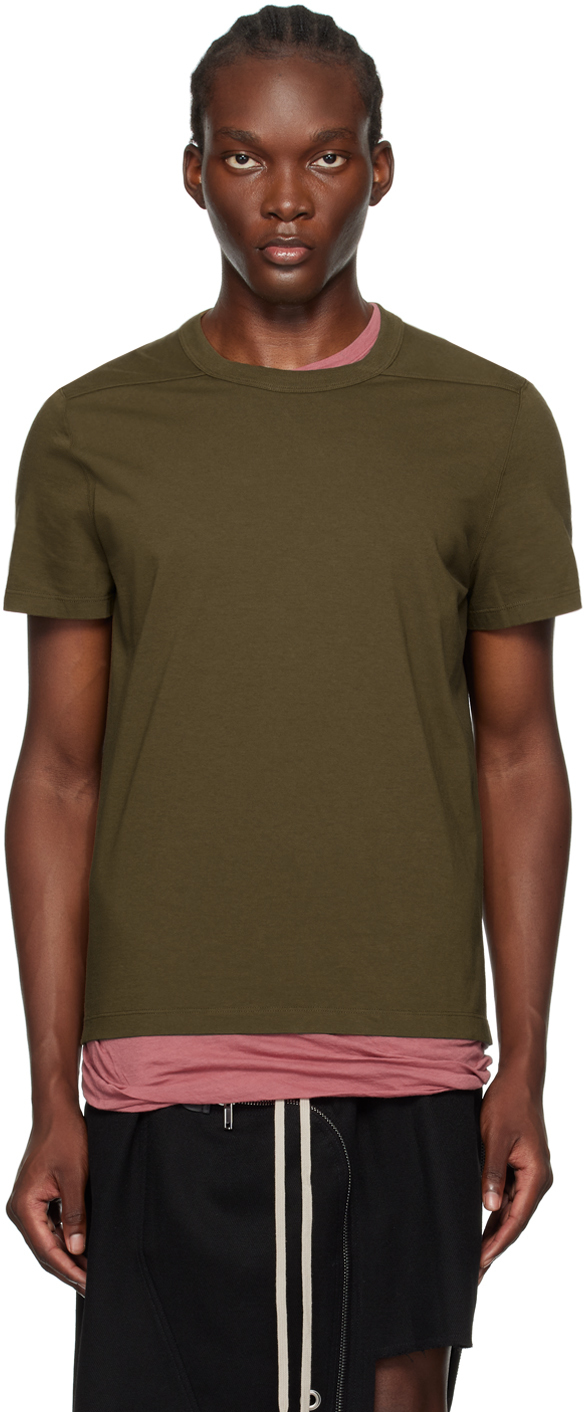 【関税込み】Rick Owens カーキ Porterville Level Tシャツ Rick Owensのカーキ Porterville Short Level Tシャツがセール中