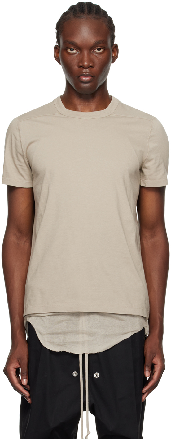 【関税込み】Rick Owens オフホワイト Short Level Tシャツ Rick Owens Short Level Tシャツ | ニュートラル | FARFETCH JP