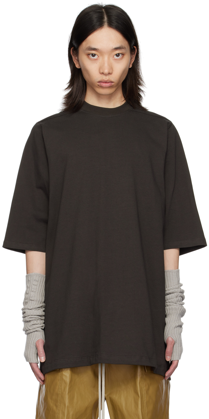 Gray Porterville Jumbo T-Shirt by Rick Owens on Sale