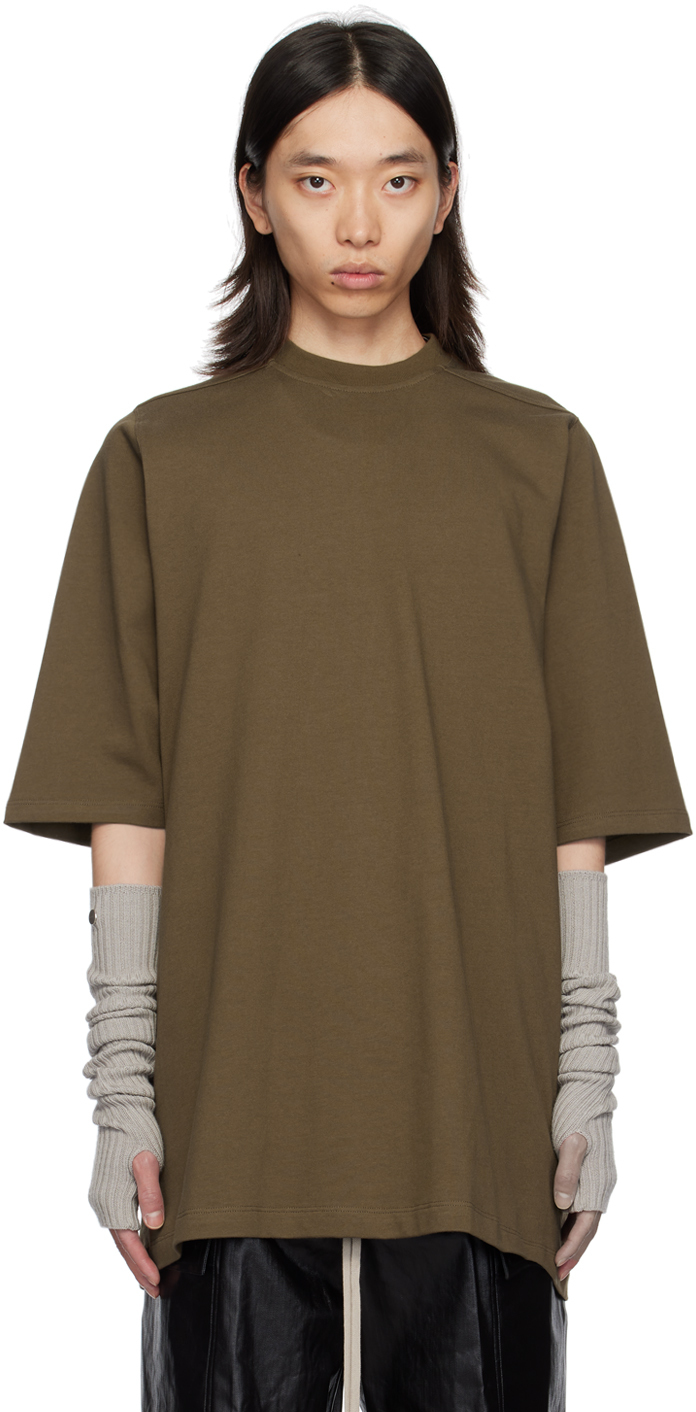 【関税込み】Rick Owens カーキ Porterville Jumbo Tシャツ Rick Owensのカーキ Porterville Jumbo Tシャツがセール中