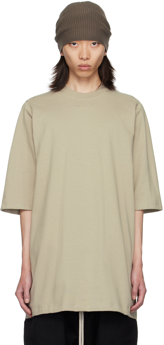 Shop Rick Owens Off-white Porterville Jumbo T-shirt In 08 Pearl