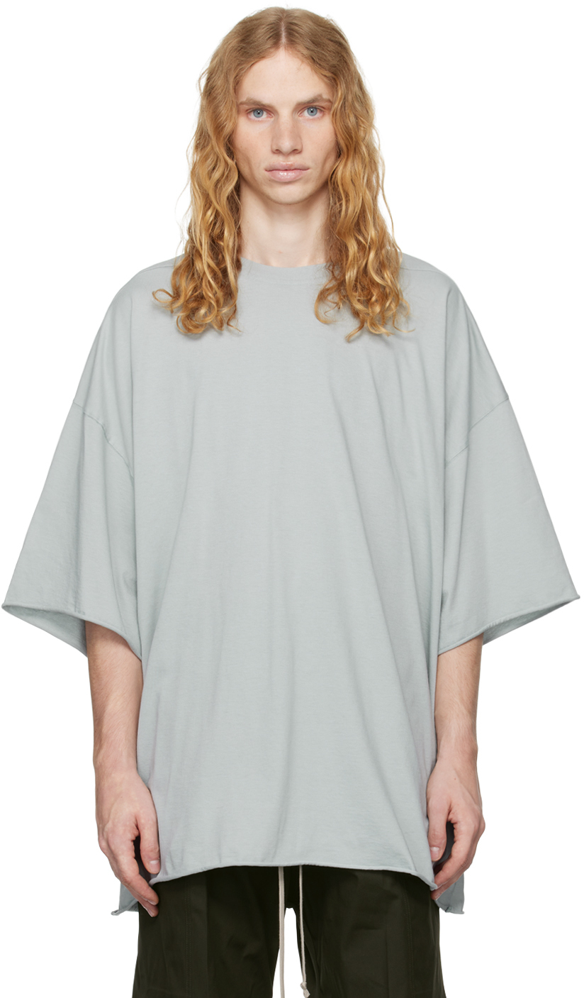 Rick Owens Blue Porterville Tommy T-shirt In 36 Pale Blue