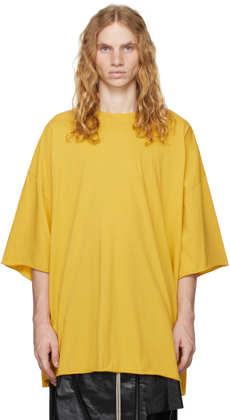 【関税込み】Rick Owens DRKSHDW イエロー Tarp Tシャツ Orange Hollywood Jumbo SS T-shirt by Rick Owens DRKSHDW on Sale
