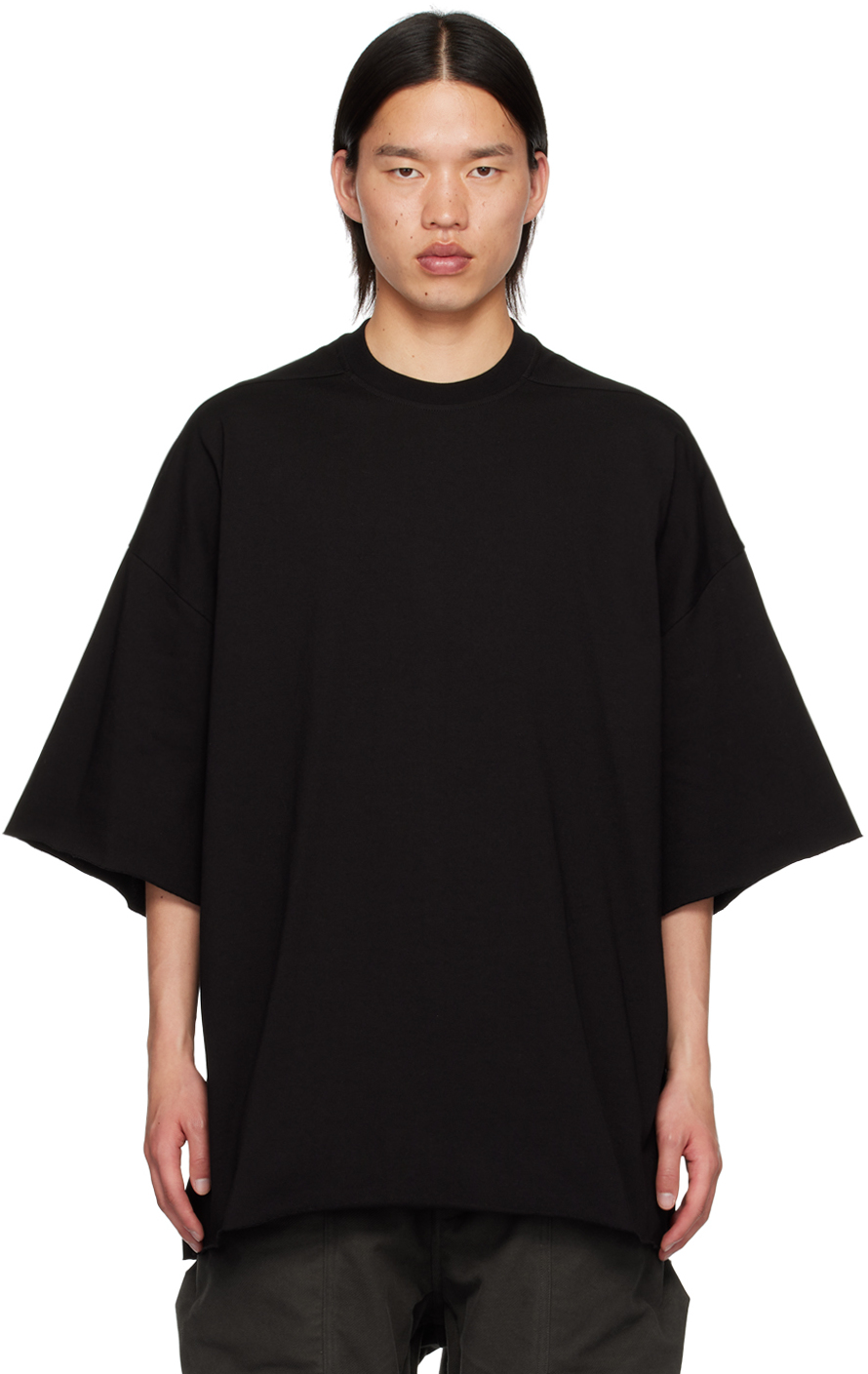 Rick Owens Black Porterville Tommy T-shirt In 09 Black