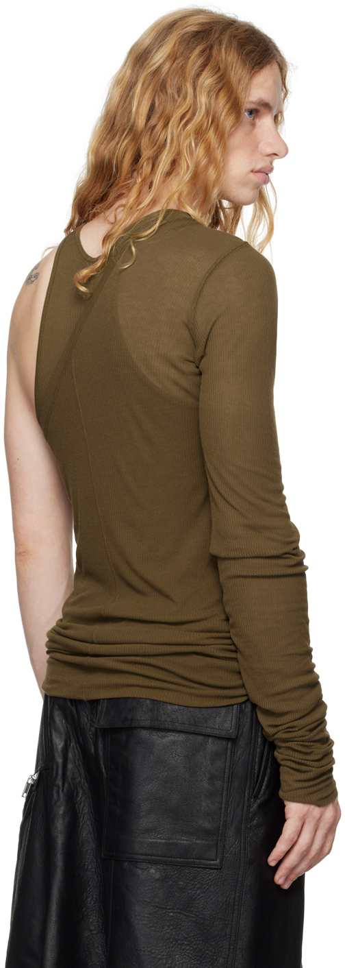 Rick Owens Khaki Porterville Ziggy Banana Tank Top In 35 Bean