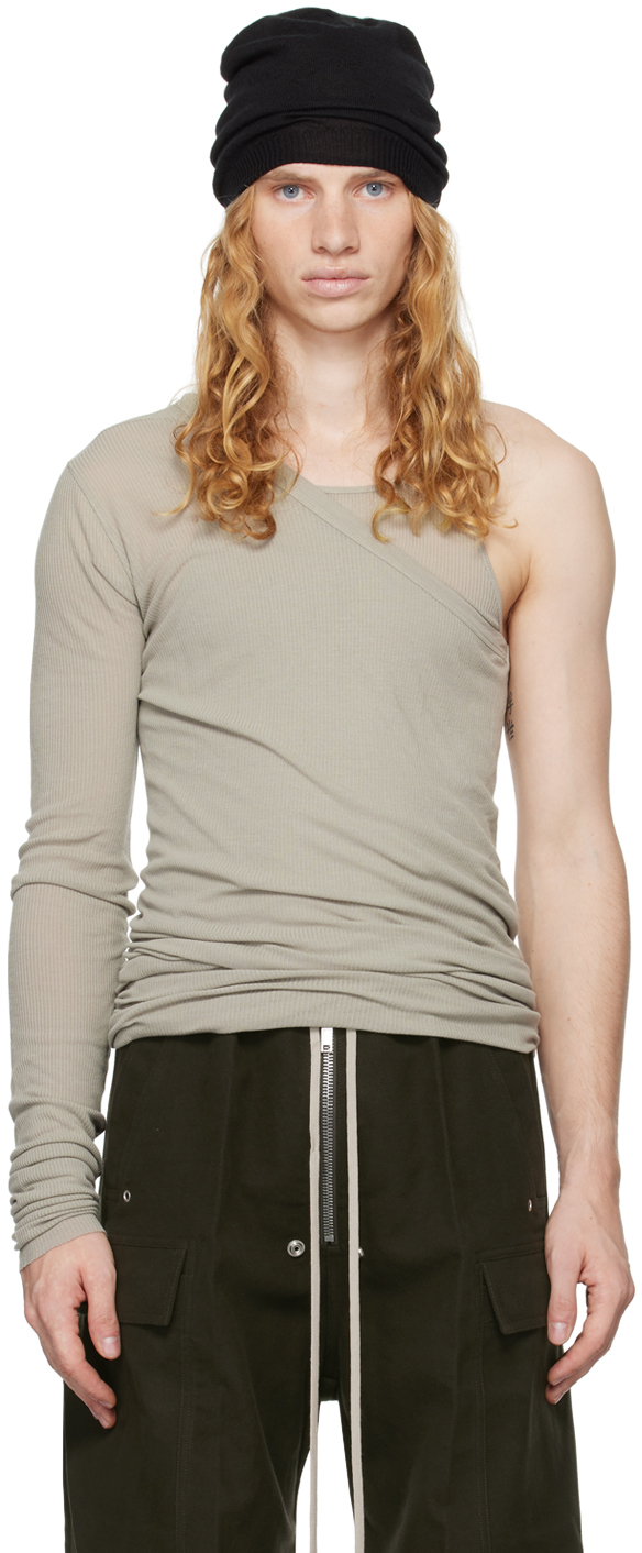 Rick Owens Off-white Porterville Ziggy Banana Tank Top In 08 Pearl