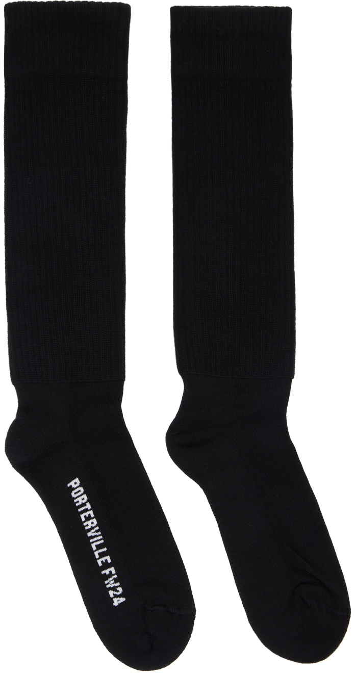 Black Porterville Knee High Socks