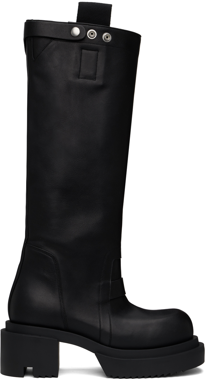 Black Porterville Knee Pull On Bogun Tall Boots