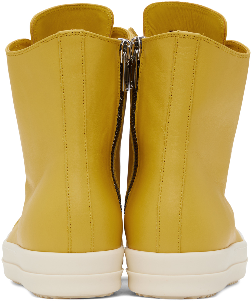 Rick Owens Yellow Porterville Jumbolaced Sneakers | Smart Closet