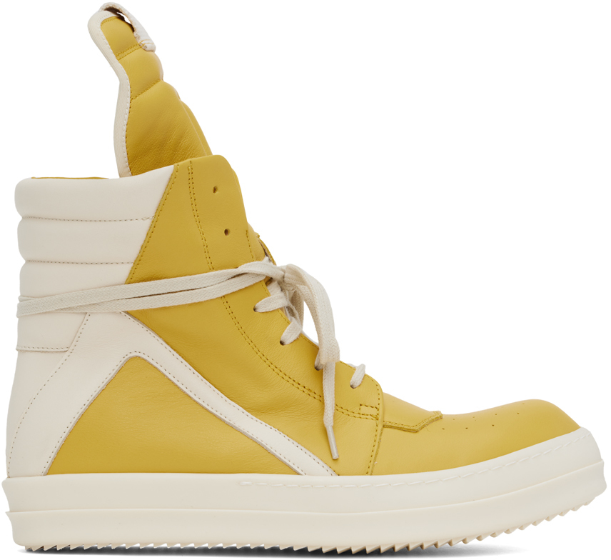 Yellow & White Porterville Geobasket Sneakers