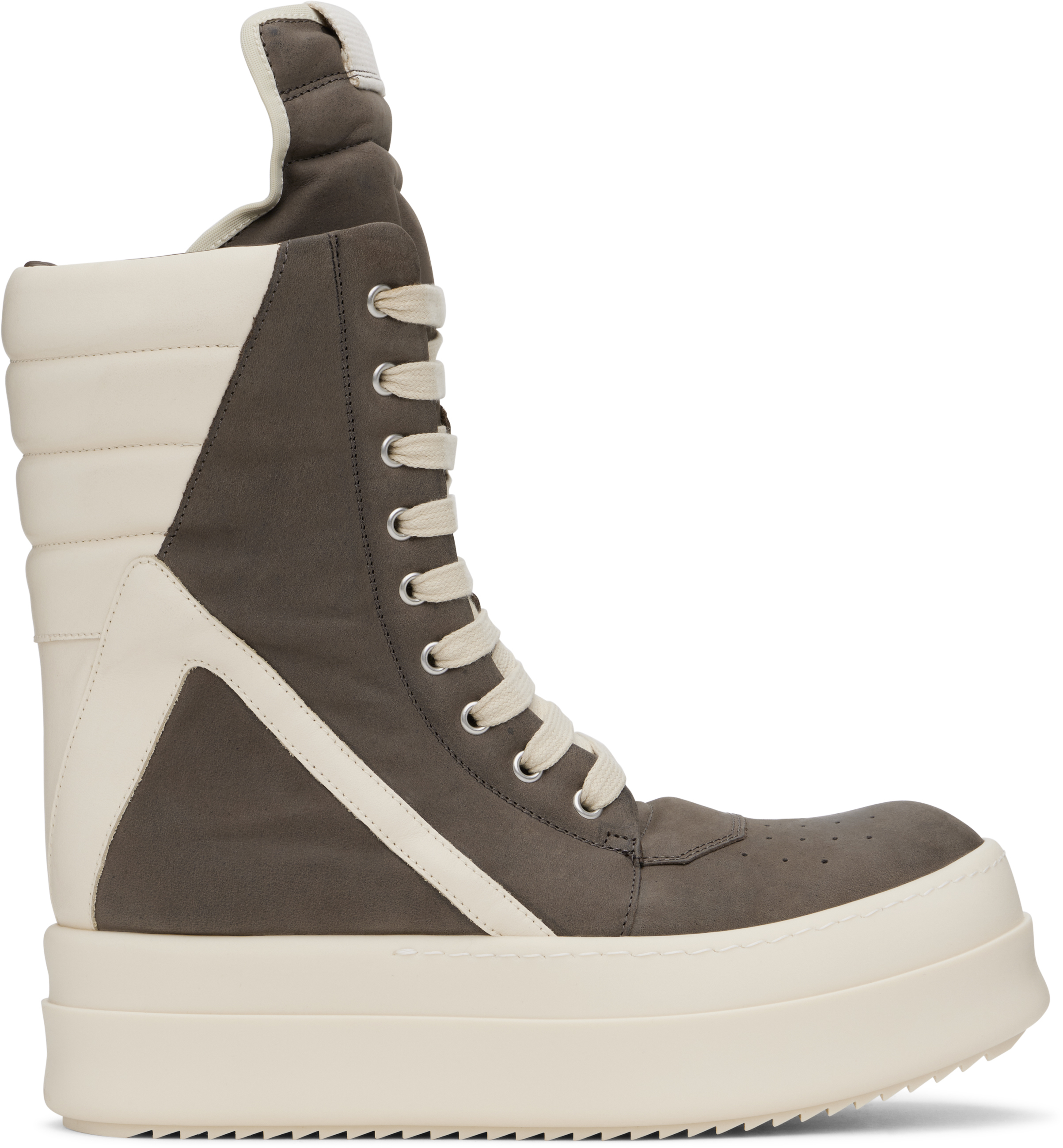 Brown & Off-White Porterville Mega Geobasket Sneakers