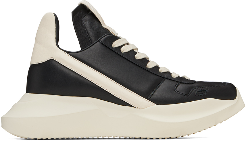 Rick Owens Black Porterville Geth Runner Sneakers SSENSE