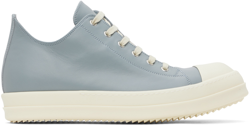 Shop Rick Owens Blue Porterville High Vintage Sneaks Sneakers In 3611 Pale Blue/milk