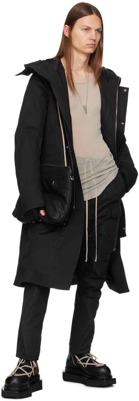 Rick Owens Black Porterville Pentalaced Turbo Cyclops Boots