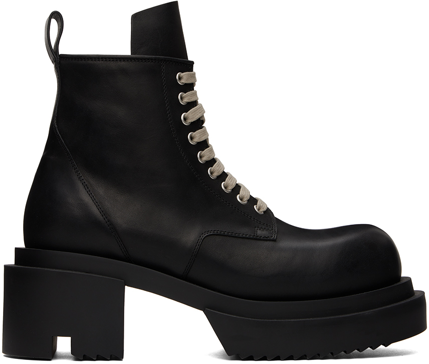 Shop Rick Owens Black Low Army Bogun Boots In 09 Black