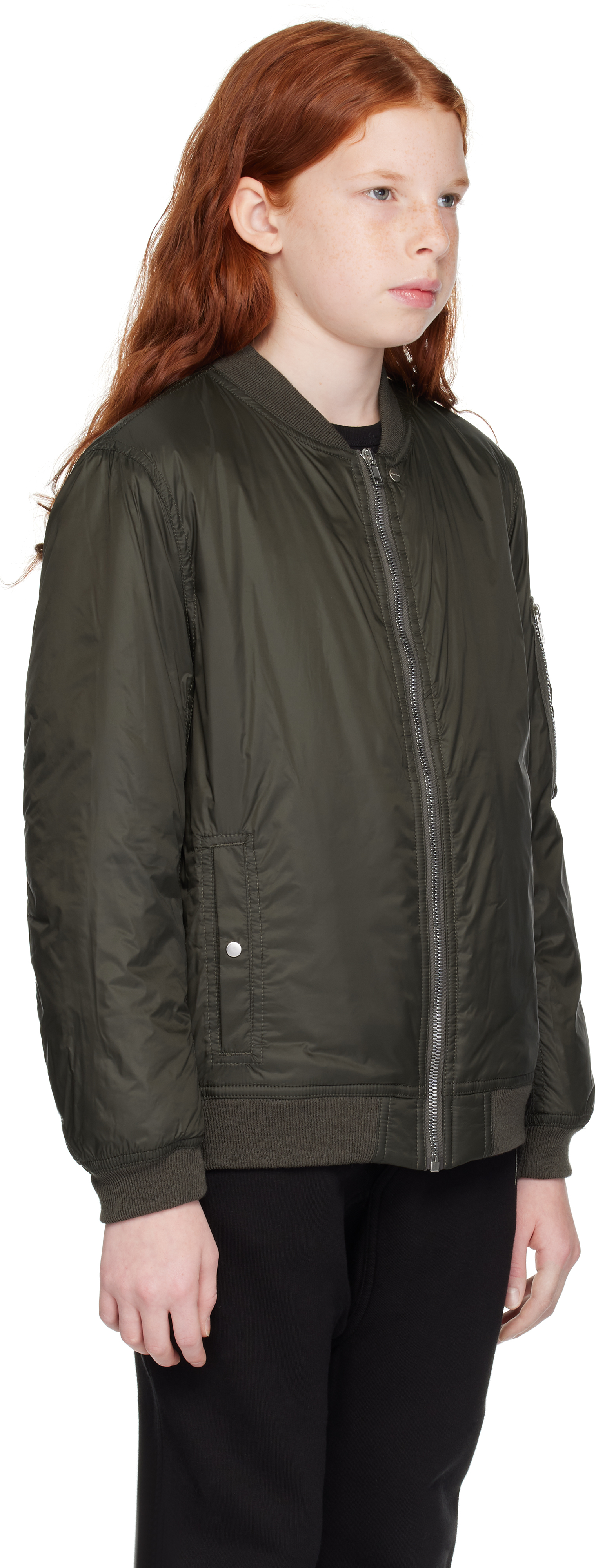 Rick Owens Khaki Porterville Flight Bomber Jacket In 75 Forest