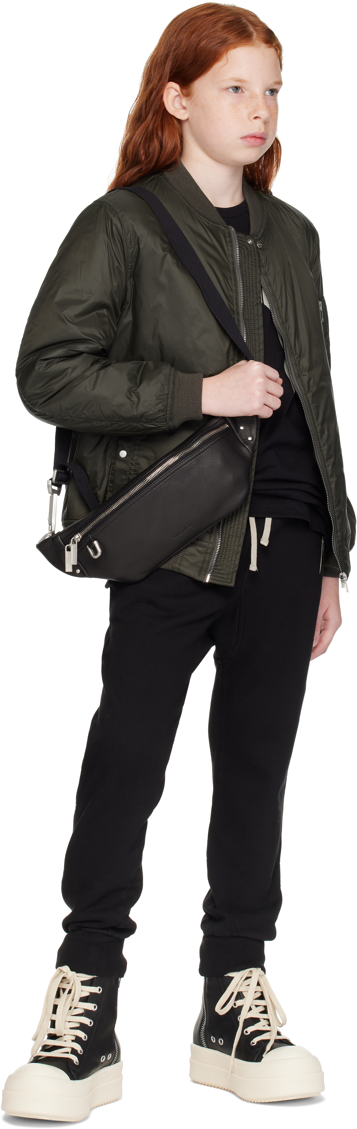 Rick Owens Khaki Porterville Flight Bomber Jacket In 75 Forest