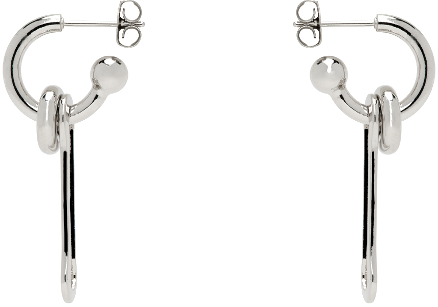 ★Justine Clenquet★Lilith ピアス Justine Clenquet: シルバー Lilith ピアス | SSENSE 日本